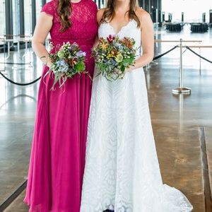 Floor Length Chiffon Dress